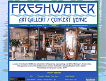 Tablet Screenshot of freshwaterartgallery.com